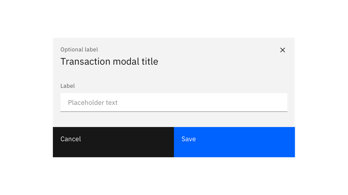 input modal